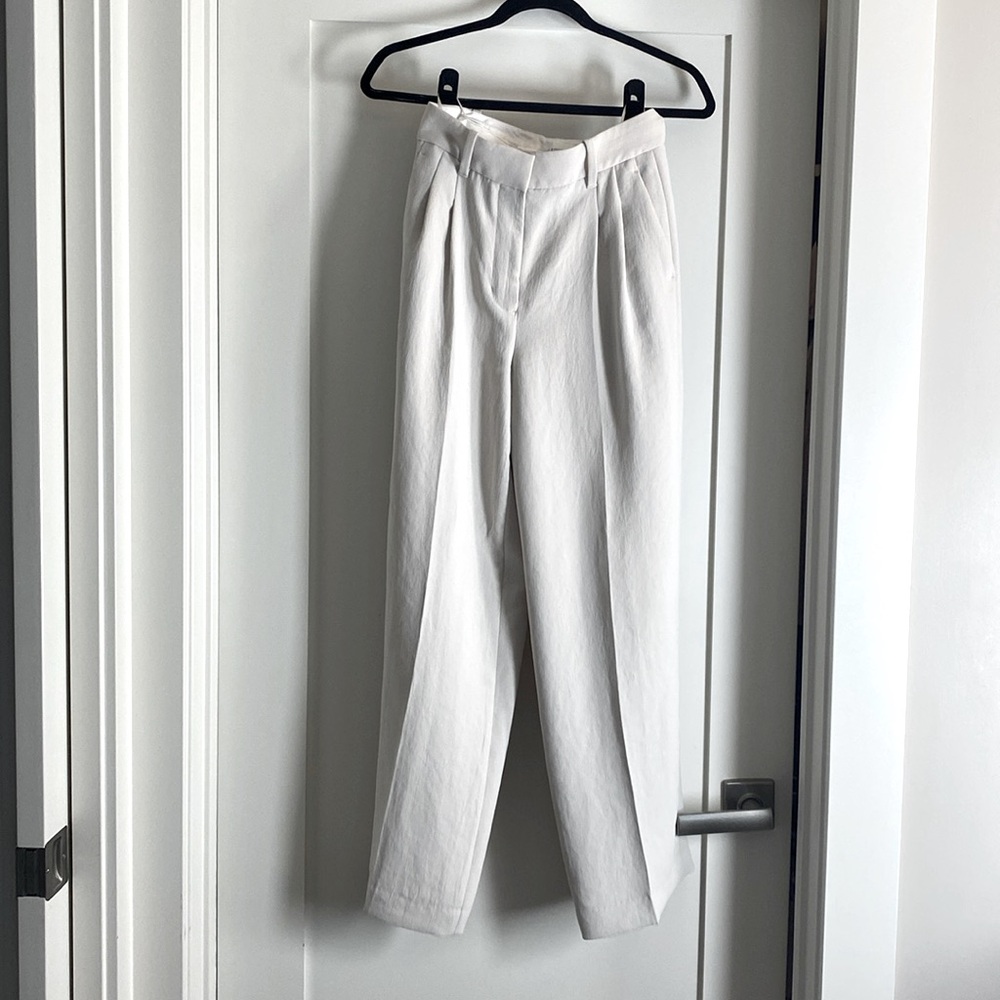 Wilfred Effortless Pants Matte Pearl Size 0 (hemmed)